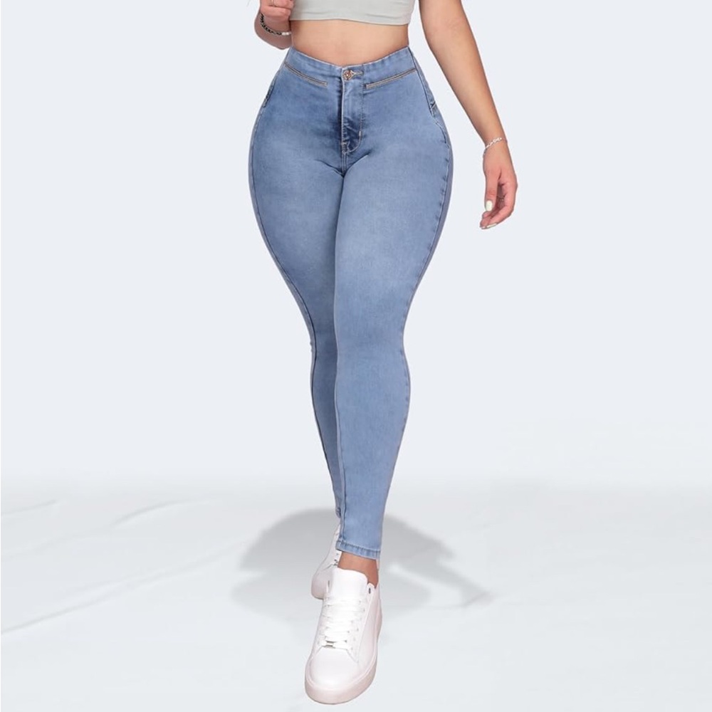 Pantalones Levanta Cola Colombian Butt Lifting Jeans - High Waisted Size 13